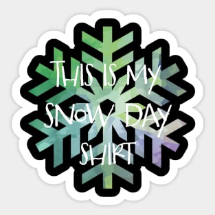 This is My Snow Day teacherstudent motivational gift Sticker